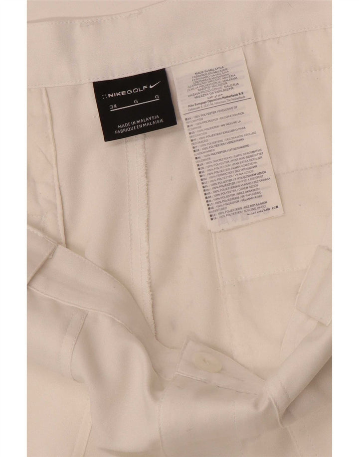 Nike Mens Chino Shorts  W34 Large White Polyester