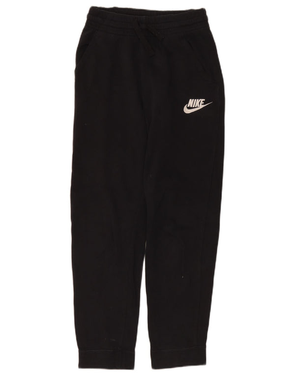 Nike Boys Tracksuit Trousers Joggers 12-13 Years Large Black Cotton