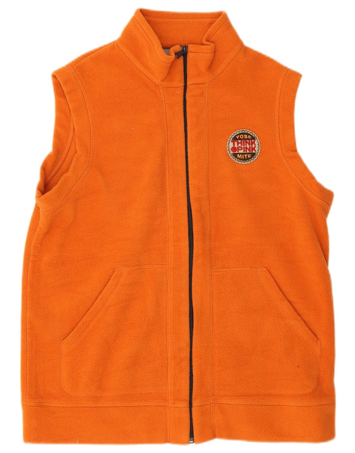 Think Pink Girls Fleece Gilet 15-16 Years Orange Polyester