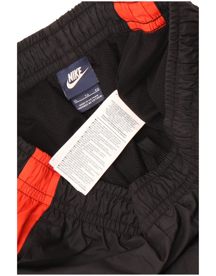 Nike Mens Tracksuit Trousers XL  Black Colourblock Polyester