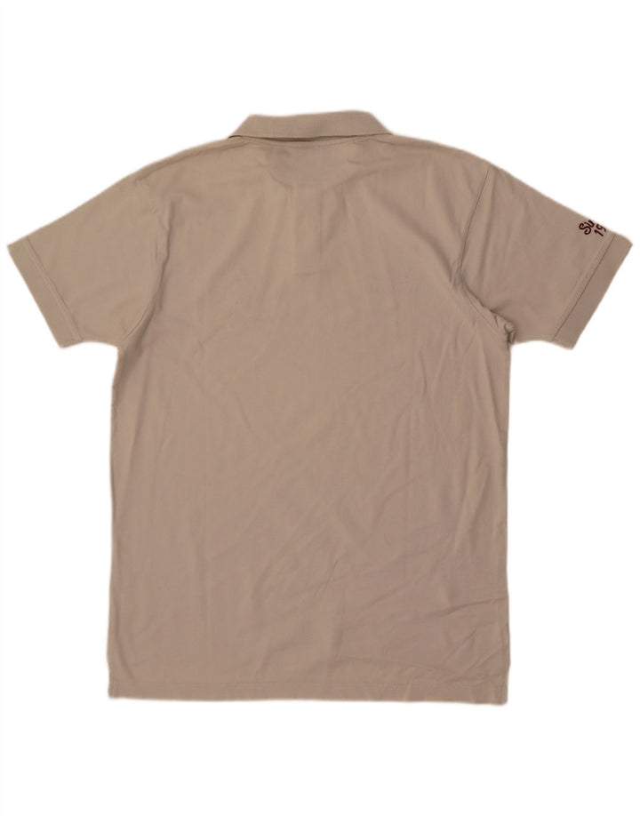Umbro Mens Graphic Polo Shirt Medium White Cotton