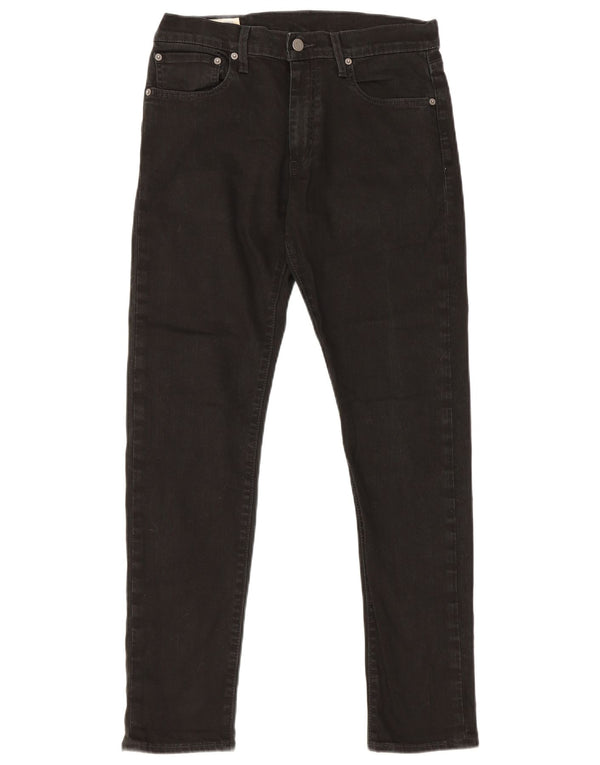 Levi's Mens Slim Jeans W31 L32 Black Cotton