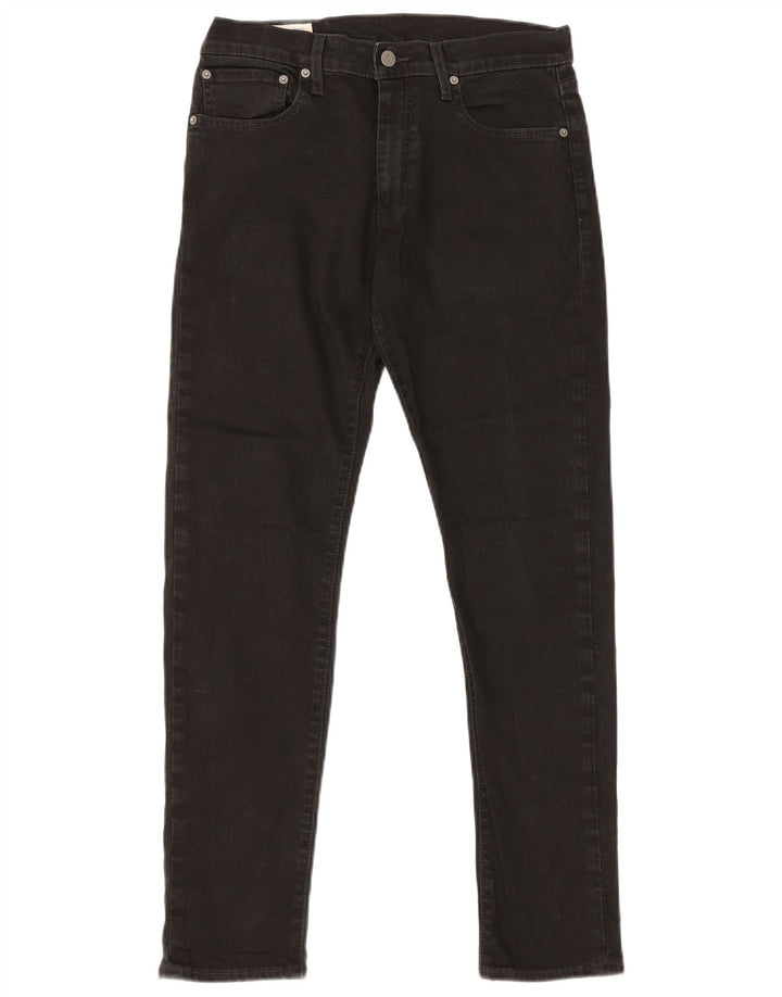 Levi's Mens Slim Jeans W31 L32 Black Cotton
