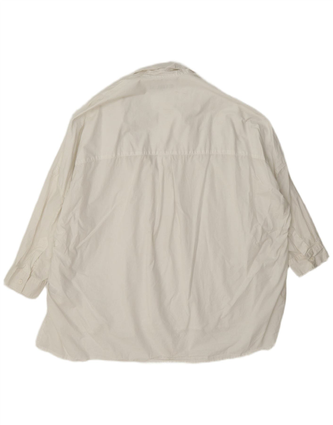 French Connection Womens 3/4 Sleeve Oversized Pullover Shirt UK 18 XL White