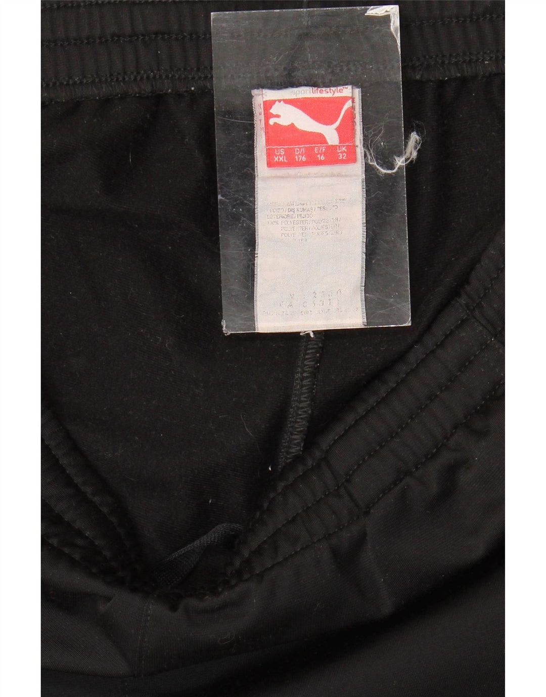 Puma Boys Graphic Tracksuit Trousers Joggers 15-16 Years  Black Polyester