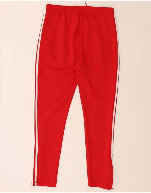 ADIDAS Womens Tracksuit Trousers UK 12/14 Medium Red Polyester