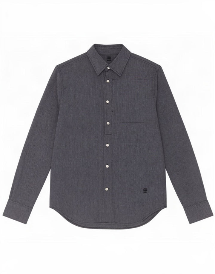 G-Star Mens Shirt Medium Navy Blue Flecked