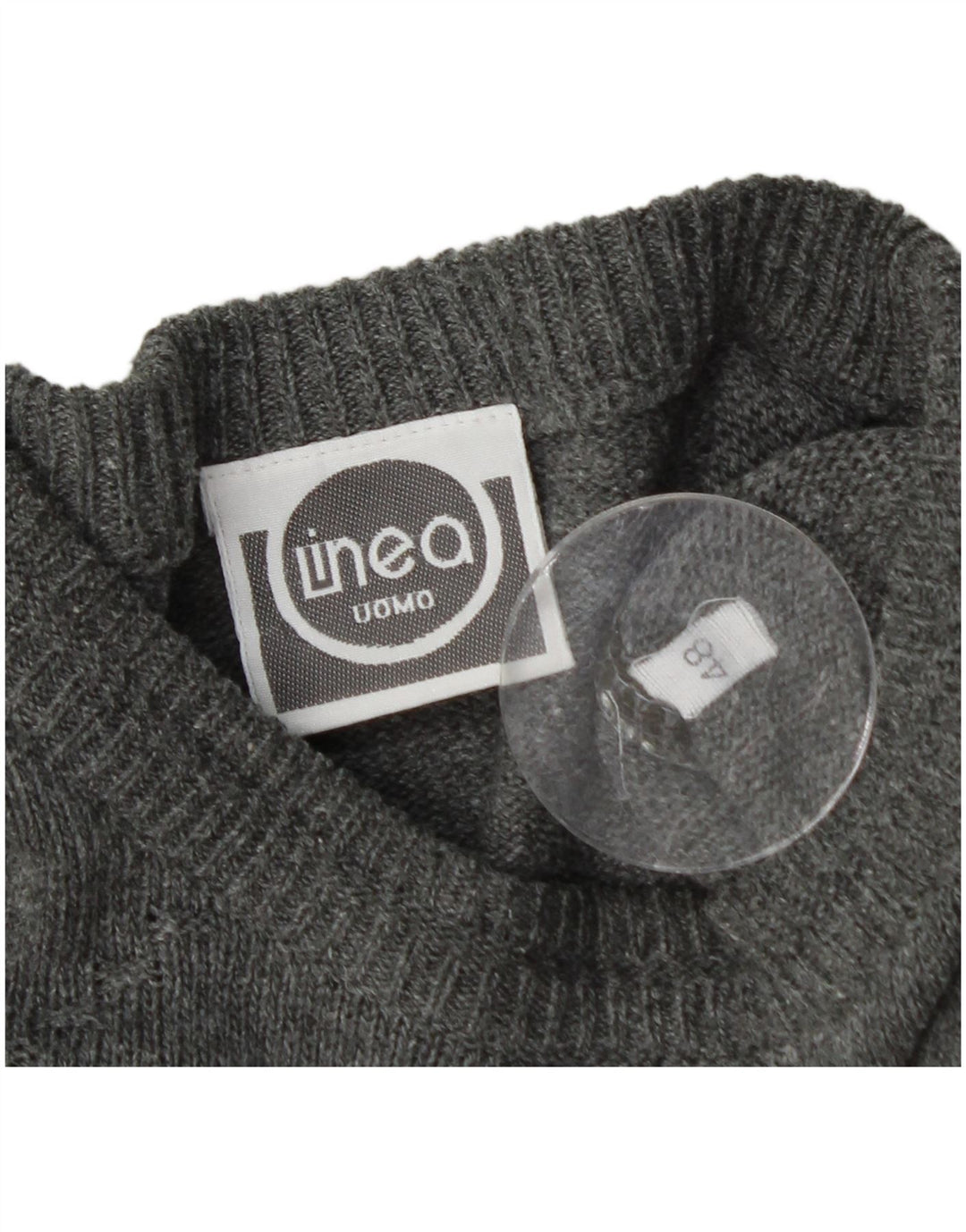 LINEA Mens Crew Neck Jumper Sweater IT 48 Medium Multicoloured Striped