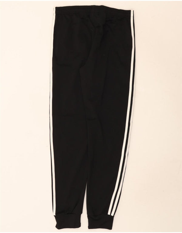 Adidas Boys Tracksuit Trousers Joggers 13-14 Years Black Polyester