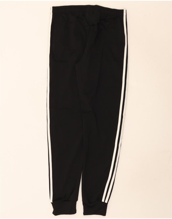 Adidas Boys Tracksuit Trousers Joggers 13-14 Years Black Polyester