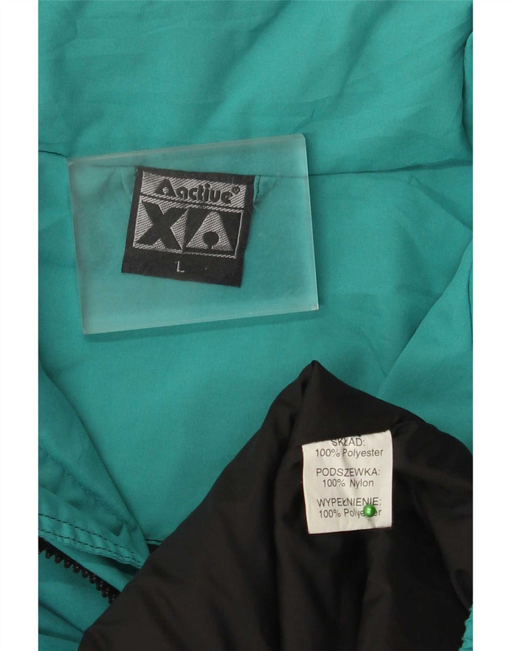 Active Mens Loose Fit Anorak Ski Jacket UK 40 Large Green Polyester