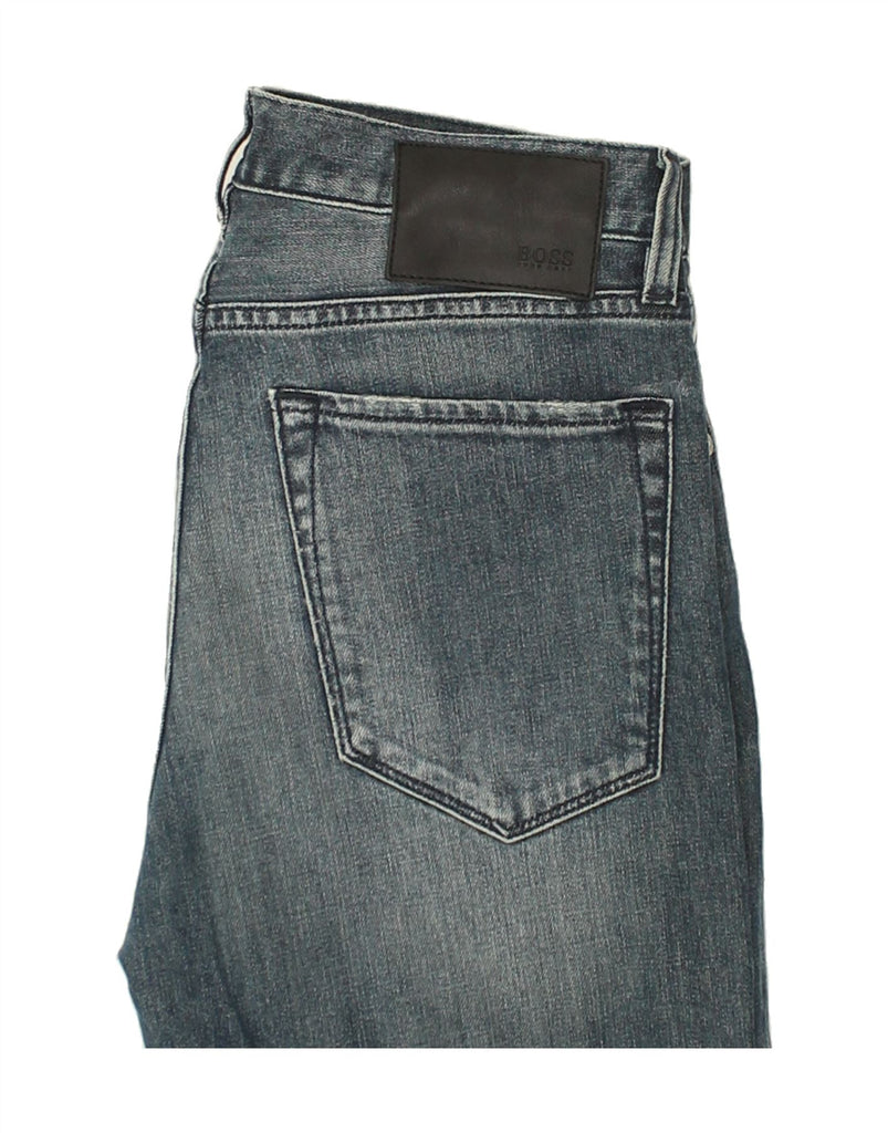 HUGO BOSS Mens Straight Jeans W31 L31 Blue Cotton | Vintage Hugo Boss | Thrift | Second-Hand Hugo Boss | Used Clothing | Messina Hembry 