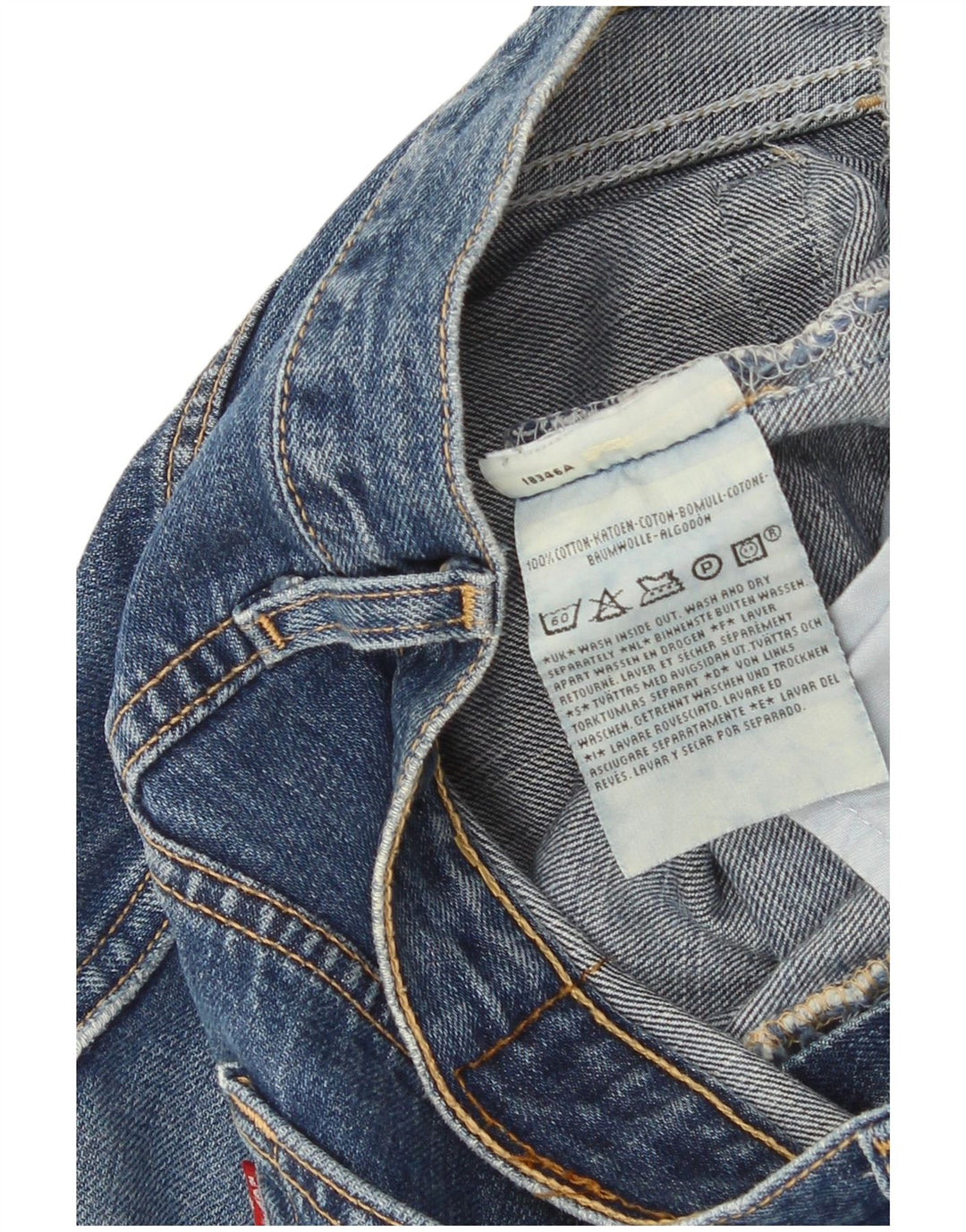 Levi's Mens Capri Jeans Size 34 W34 L17 Blue Cotton