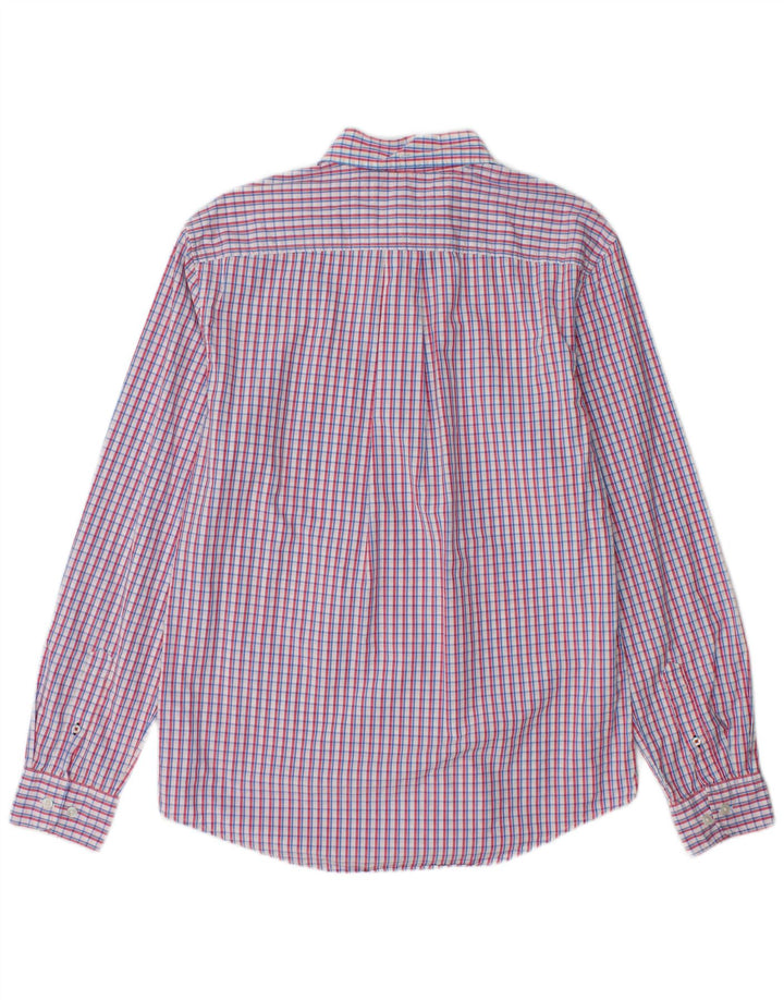 TOMMY HILFIGER Mens 80'S Two Ply Shirt Medium Multicoloured Check Cotton