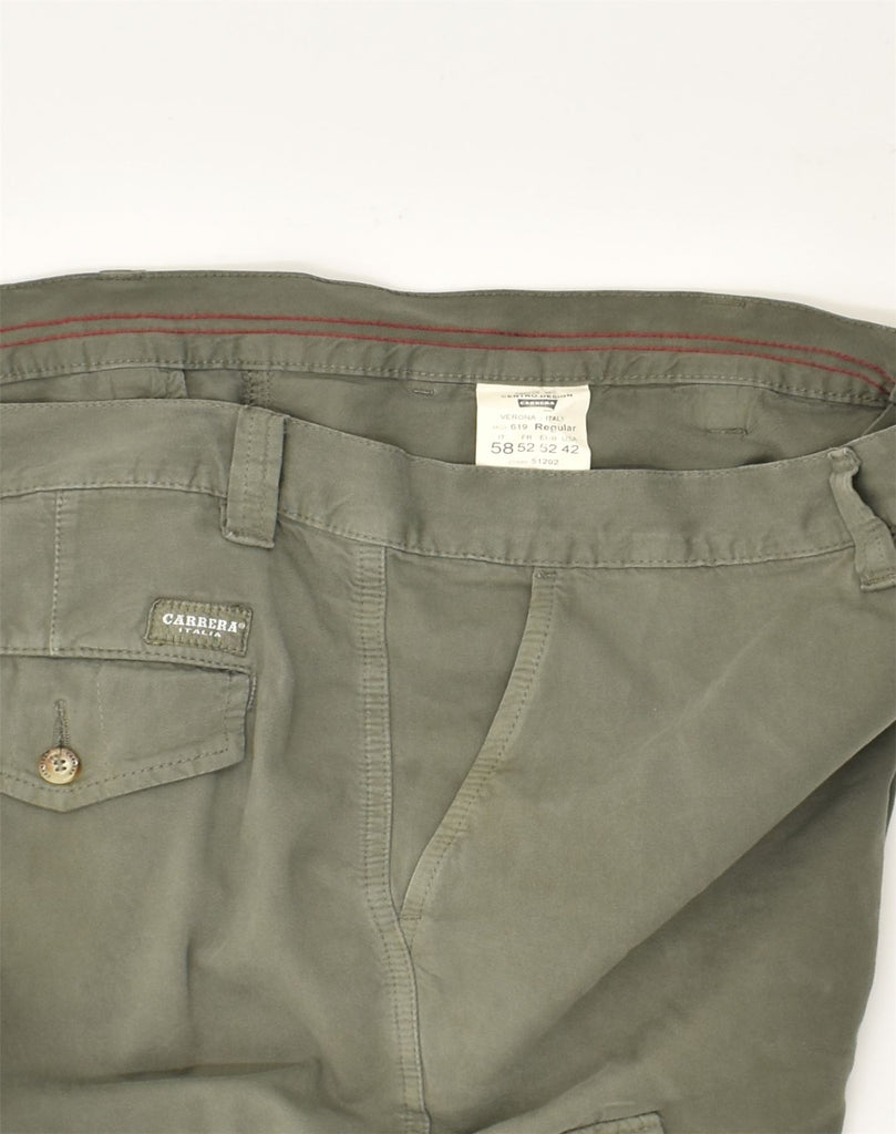 CARRERA Mens Regular Slim Cargo Trousers W42 L29 Khaki Cotton | Vintage Carrera | Thrift | Second-Hand Carrera | Used Clothing | Messina Hembry 