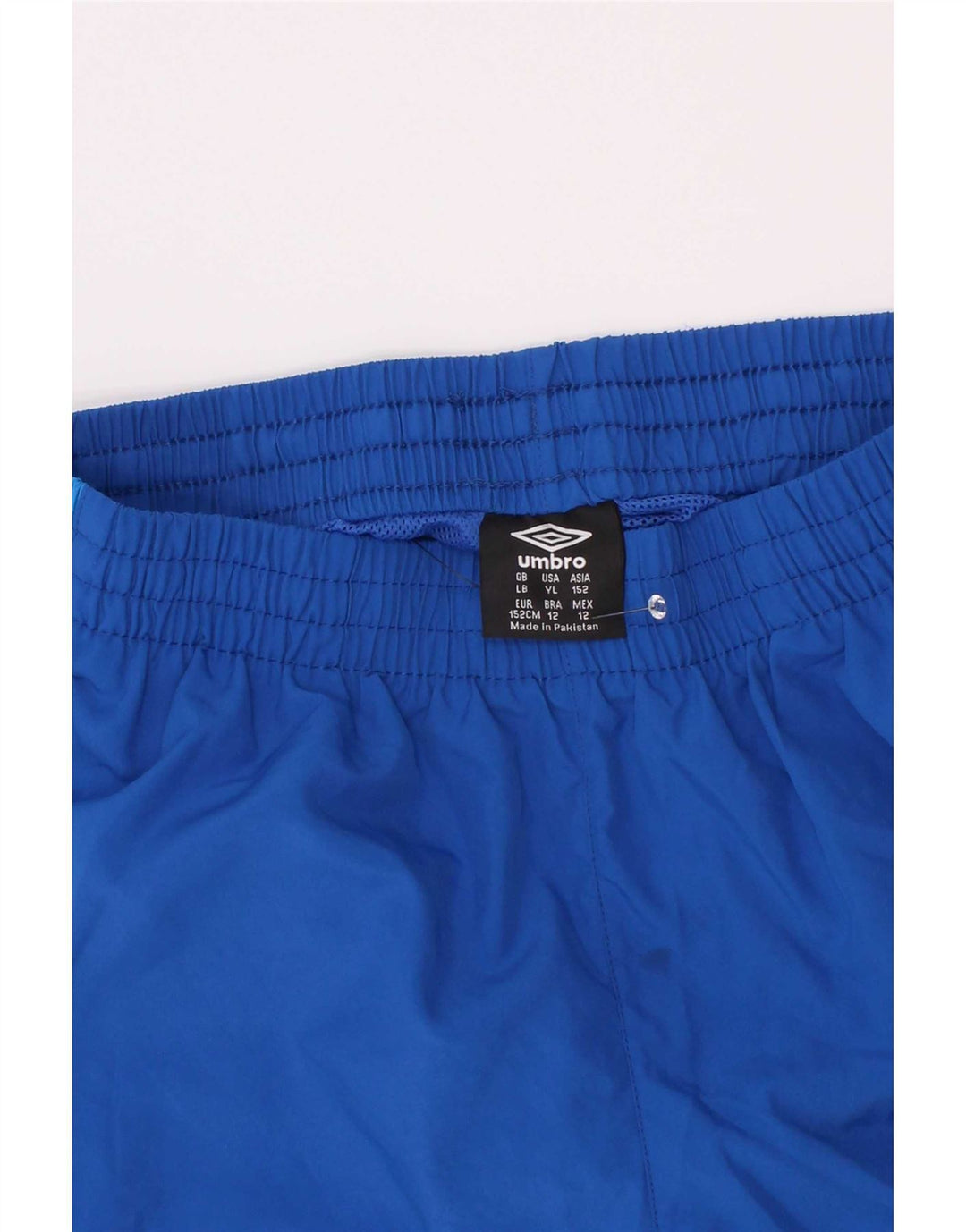 Umbro Boys Sport Shorts 11-12 Years Large Blue Colourblock Polyester