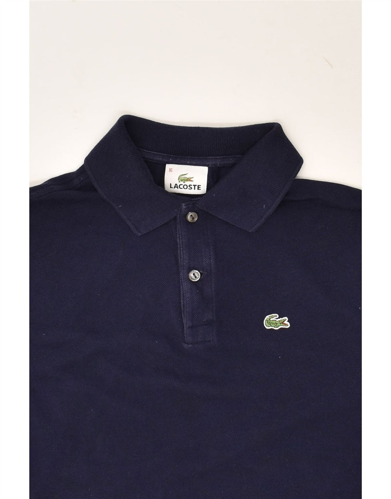 LACOSTE Boys Polo Shirt 15-16 Years Navy Blue Cotton | Vintage Lacoste | Thrift | Second-Hand Lacoste | Used Clothing | Messina Hembry 