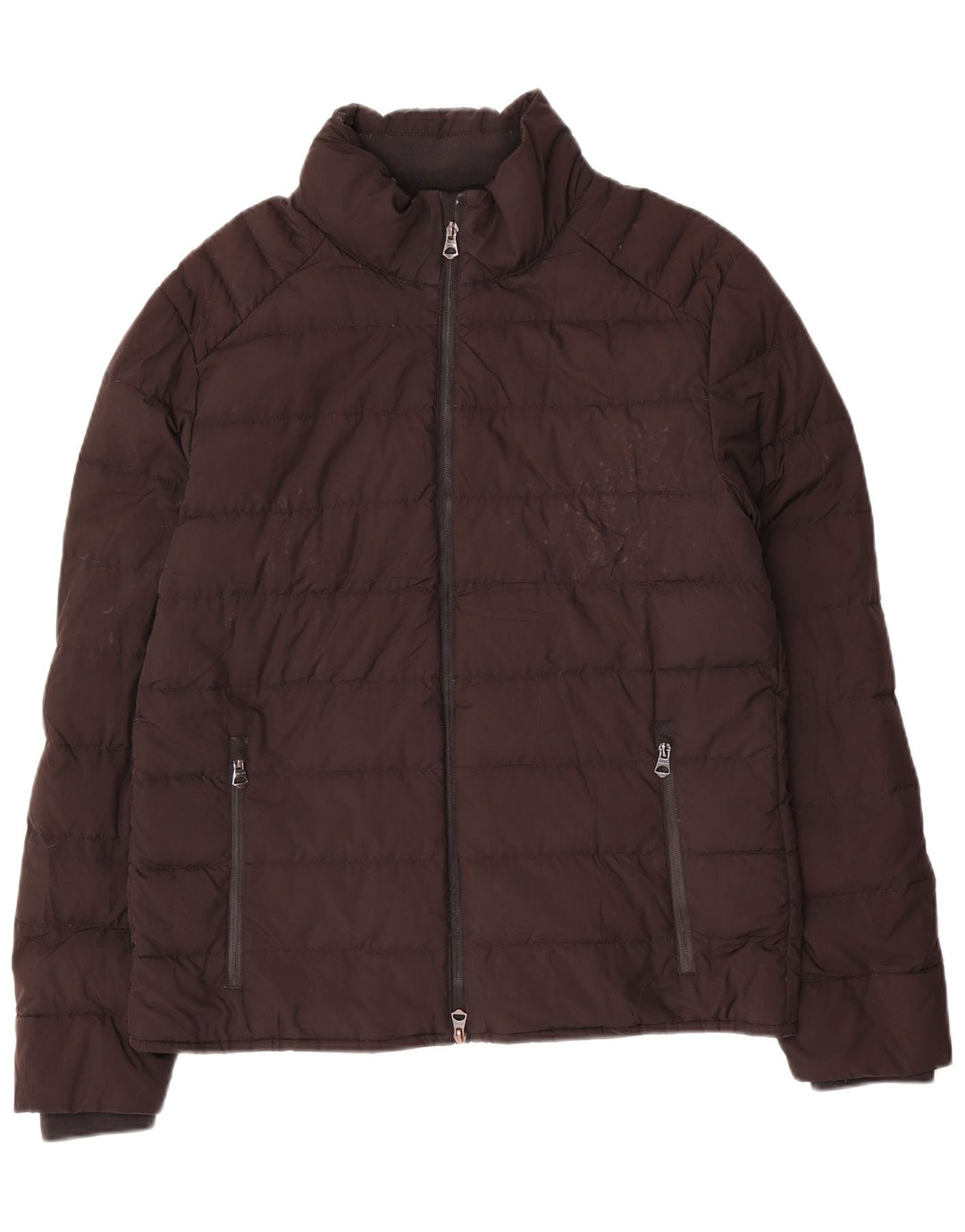 Zara Mens Padded Jacket UK 40 Large Black Polyester