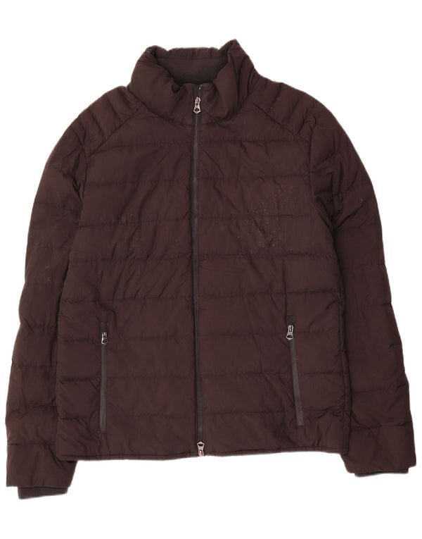 Zara Mens Padded Jacket UK 40 Large Black Polyester