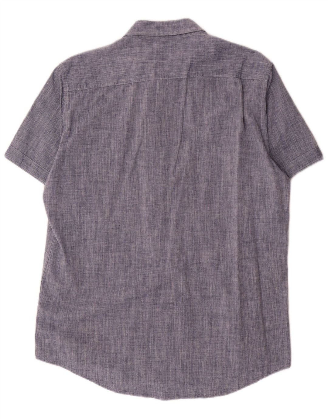 Carrera Mens Short Sleeve Regular Fit Shirt Large Blue Cotton