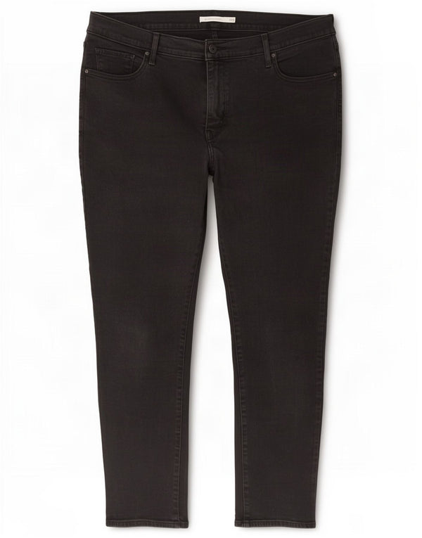 Levi's Womens 311 Shaping Skinny Jeans US 22 3XL W42 L26 Black Cotton