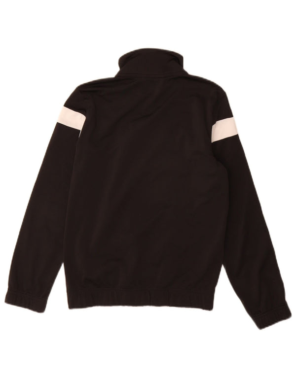 Puma Boys Tracksuit Top Jacket 9-10 Years Black Colourblock Polyester