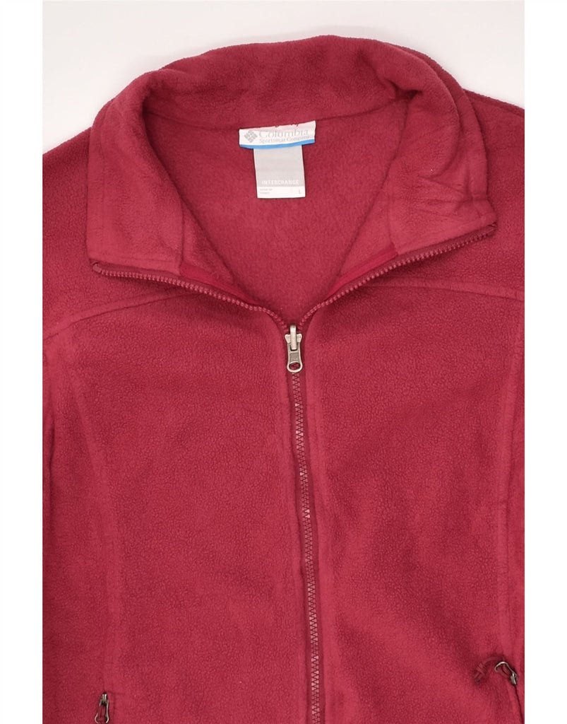 COLUMBIA Womens Fleece Jacket UK 16 Large Red Polyester | Vintage Columbia | Thrift | Second-Hand Columbia | Used Clothing | Messina Hembry 