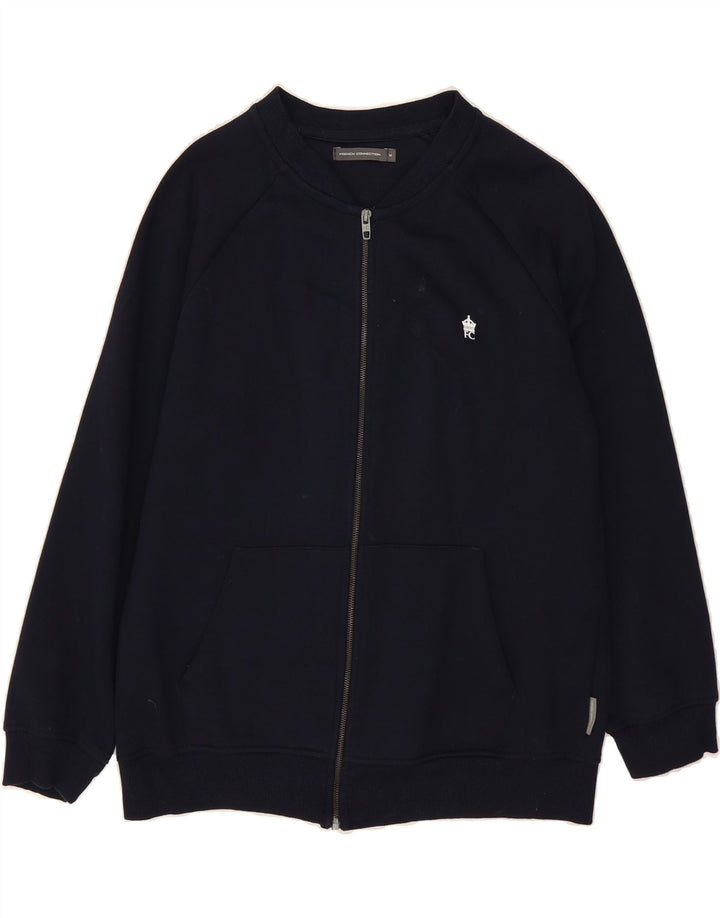 FRENCH CONNECTION Mens Tracksuit Top Jacket Medium Navy Blue Cotton Vintage French Connection and Second-Hand French Connection from Messina Hembry 