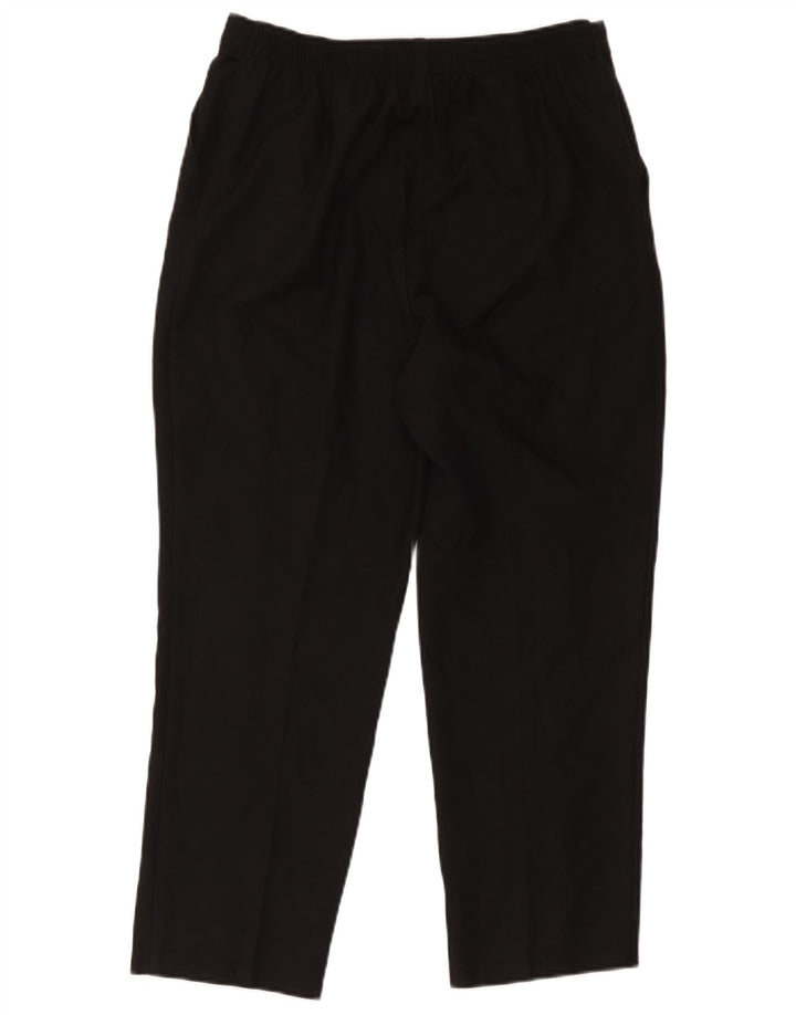 Marks & Spencer Womens Cropped Trousers UK 14 Large W34 L24 Black Polyester