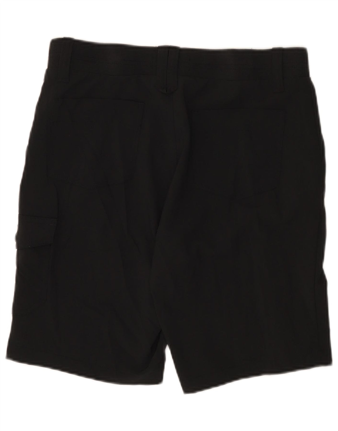 LEE Womens Riders High Waist Cargo Shorts US 10 Large W30  Black Polyester