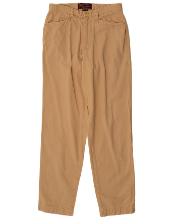 Marlboro Classics Mens Tapered Casual Trousers EU 46 Small W28 L31 Beige