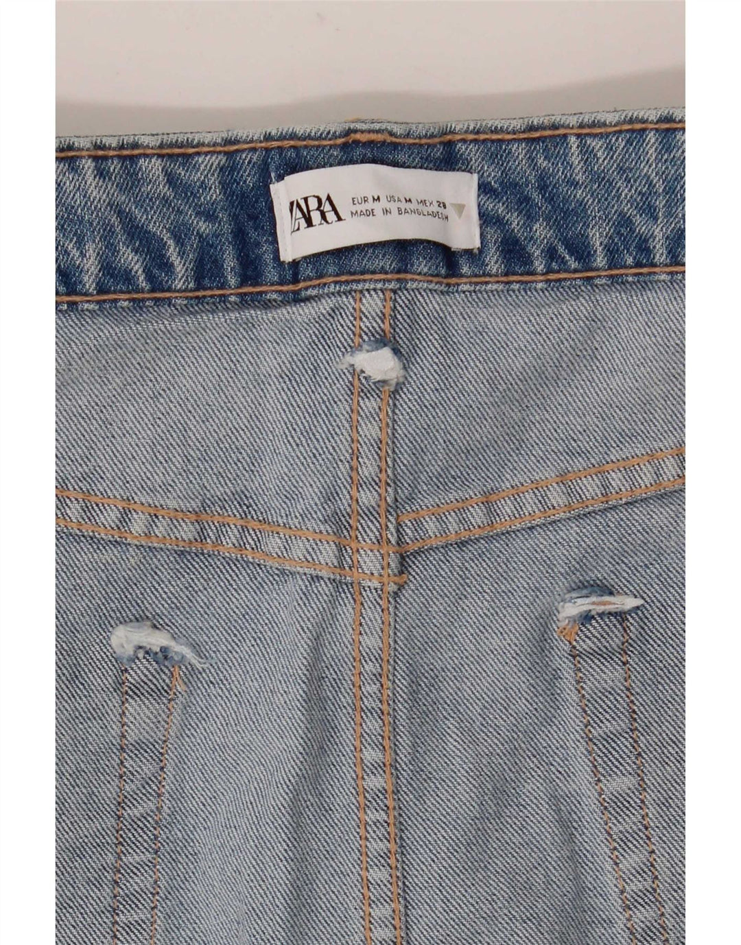 Zara Womens Denim Skirt Medium W28 Blue