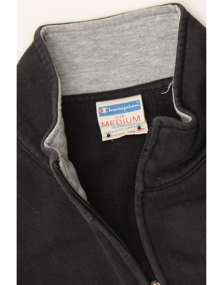 CHAMPION Mens Tracksuit Top Jacket Medium Black Cotton Vintage Champion and Second-Hand Champion from Messina Hembry 