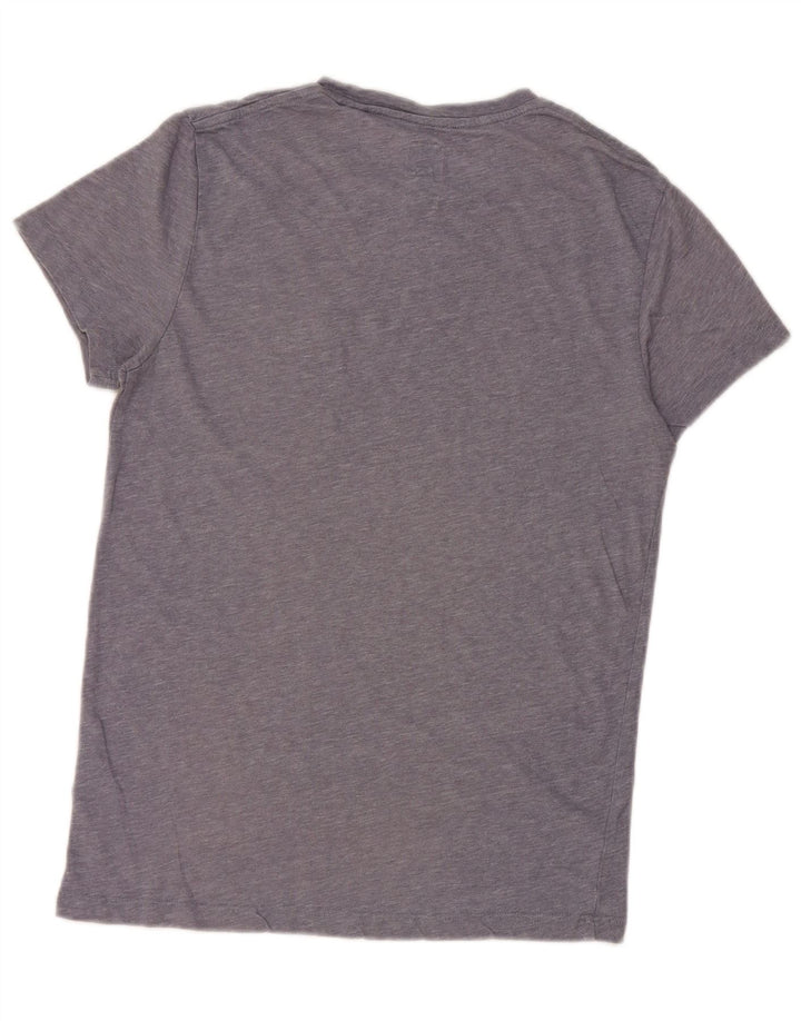 Jack Wills Mens T-Shirt Top Small Blue Flecked Cotton