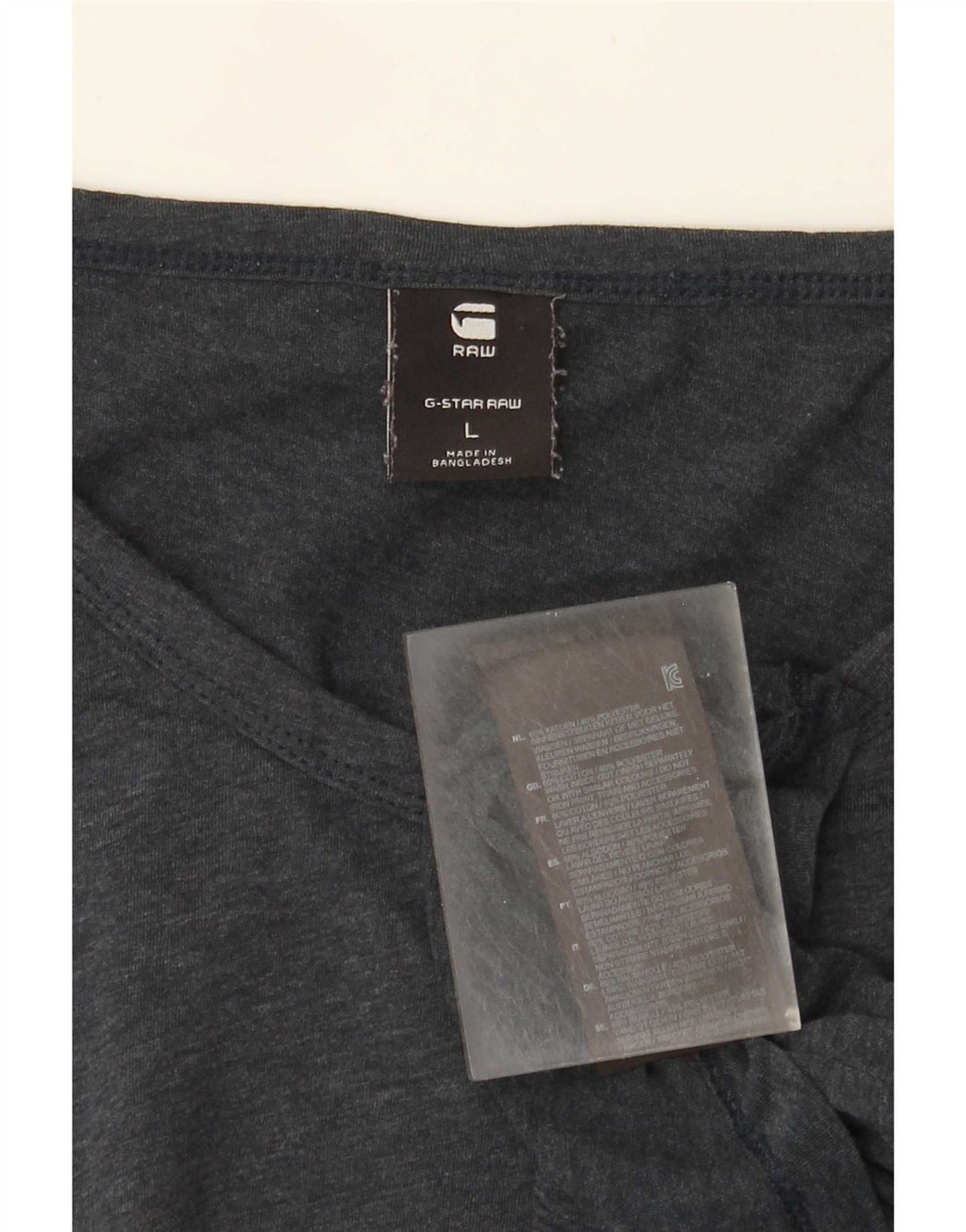 G-Star Mens T-Shirt Top Large Navy Blue Cotton