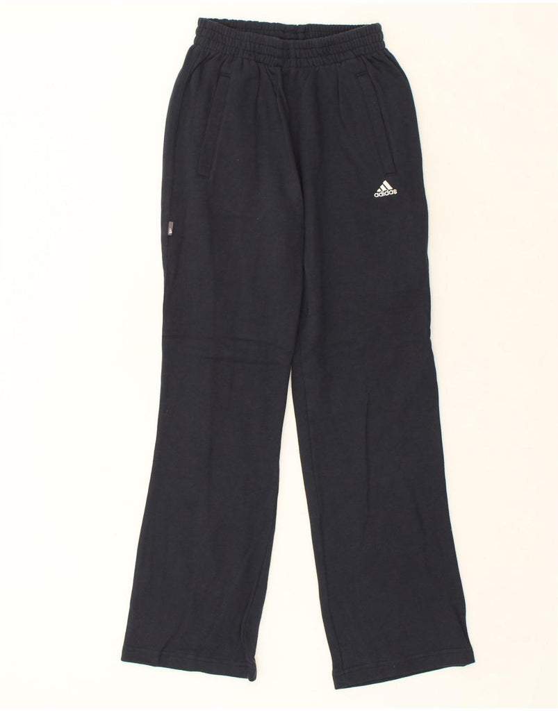 ADIDAS Boys Tracksuit Trousers 13-14 Years Navy Blue Cotton | Vintage Adidas | Thrift | Second-Hand Adidas | Used Clothing | Messina Hembry 