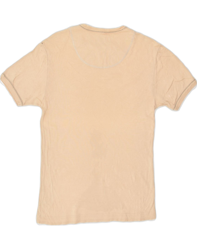 LEE Womens T-Shirt Top UK 18 XL Beige Cotton | Vintage Lee | Thrift | Second-Hand Lee | Used Clothing | Messina Hembry 