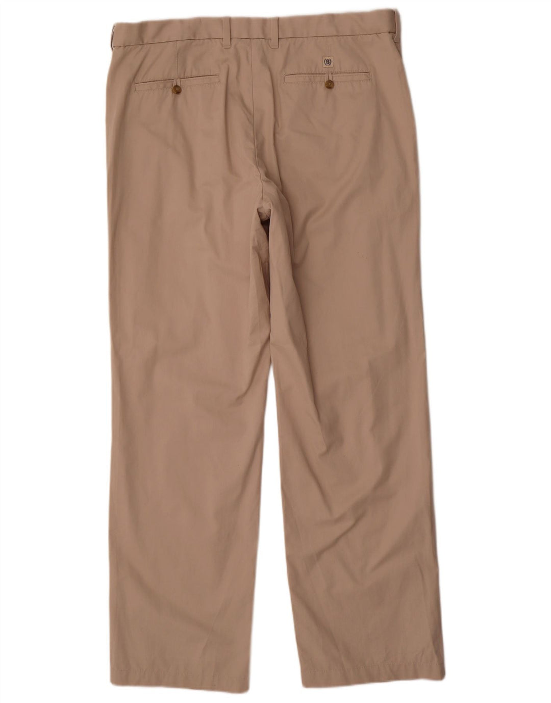 Marks & Spencer Mens Blue Harbour Straight Chino Trousers W38 L33 Beige