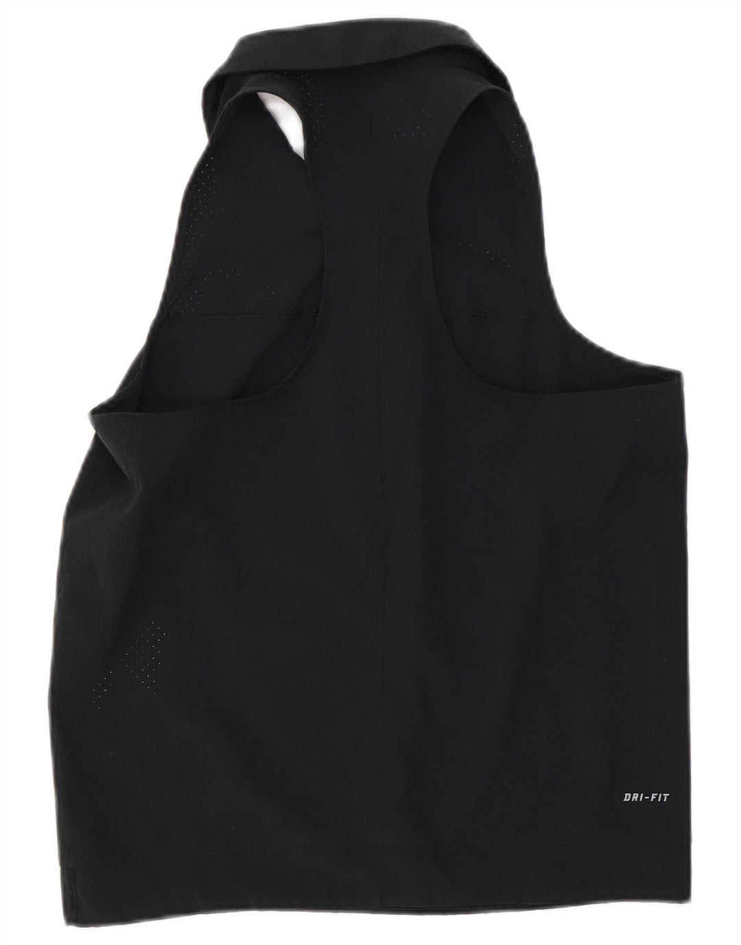 NIKE Womens Dri Fit Vest Top UK 16 Large Black Polyester