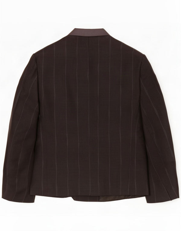 Emani By Englert Womens Blazer Jacket UK 16 Large Black Striped
