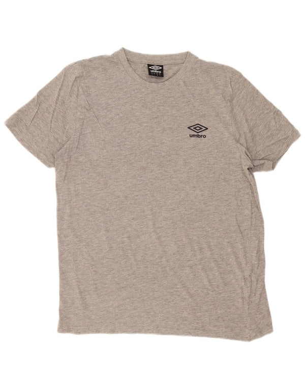 Umbro Mens T-Shirt Top Large Grey