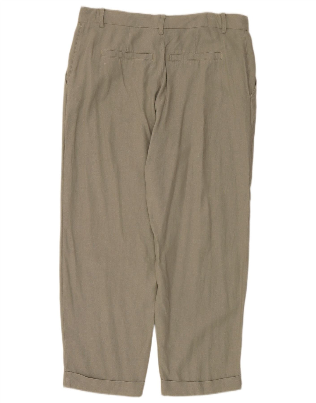 Zara Womens Straight Chino Trousers EU 40 Medium W30 L27 Khaki