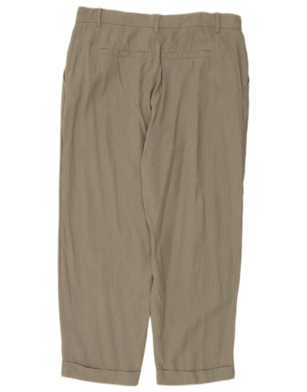 Zara Womens Straight Chino Trousers EU 40 Medium W30 L27 Khaki