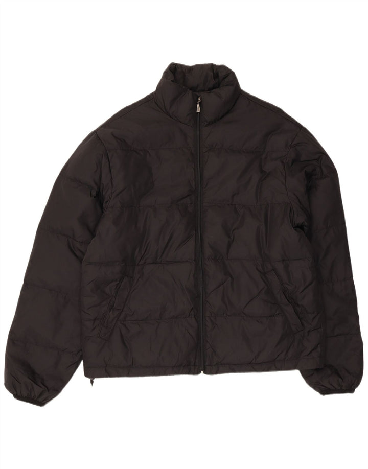 Vintage Mens Padded Jacket UK 40 Large Black Polyamide