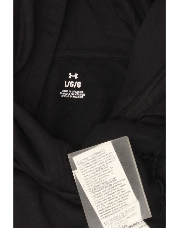 Under Armour Mens Hoodie Jumper Large Navy Blue Cotton