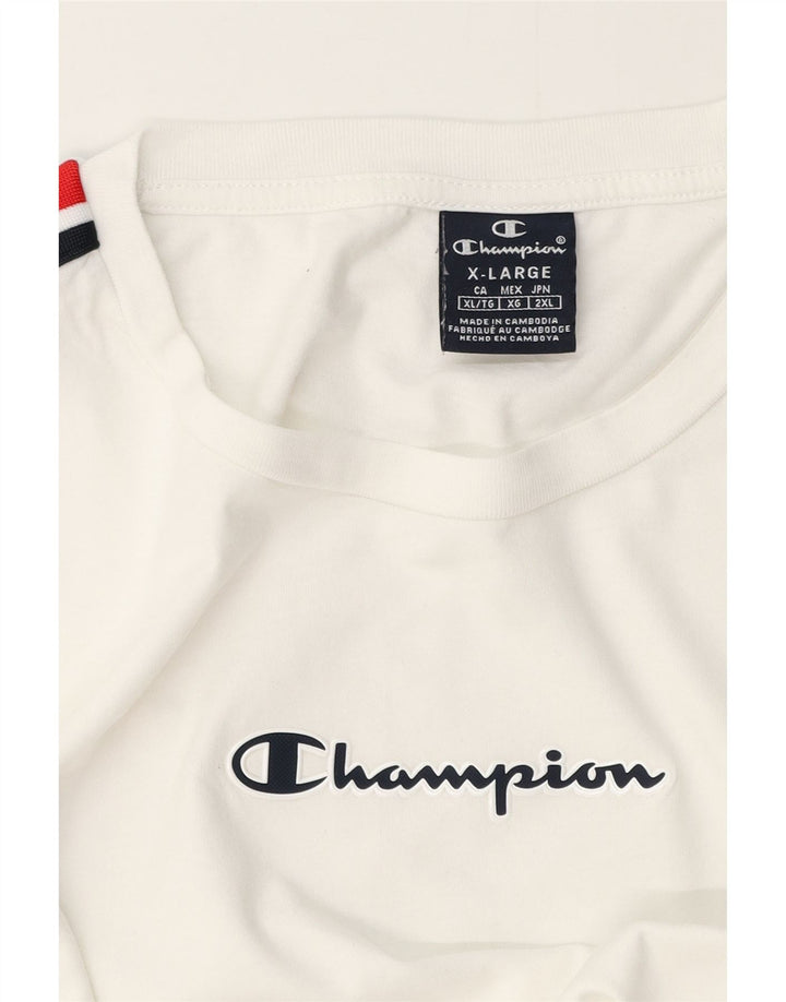 Champion Mens T-Shirt Top XL White