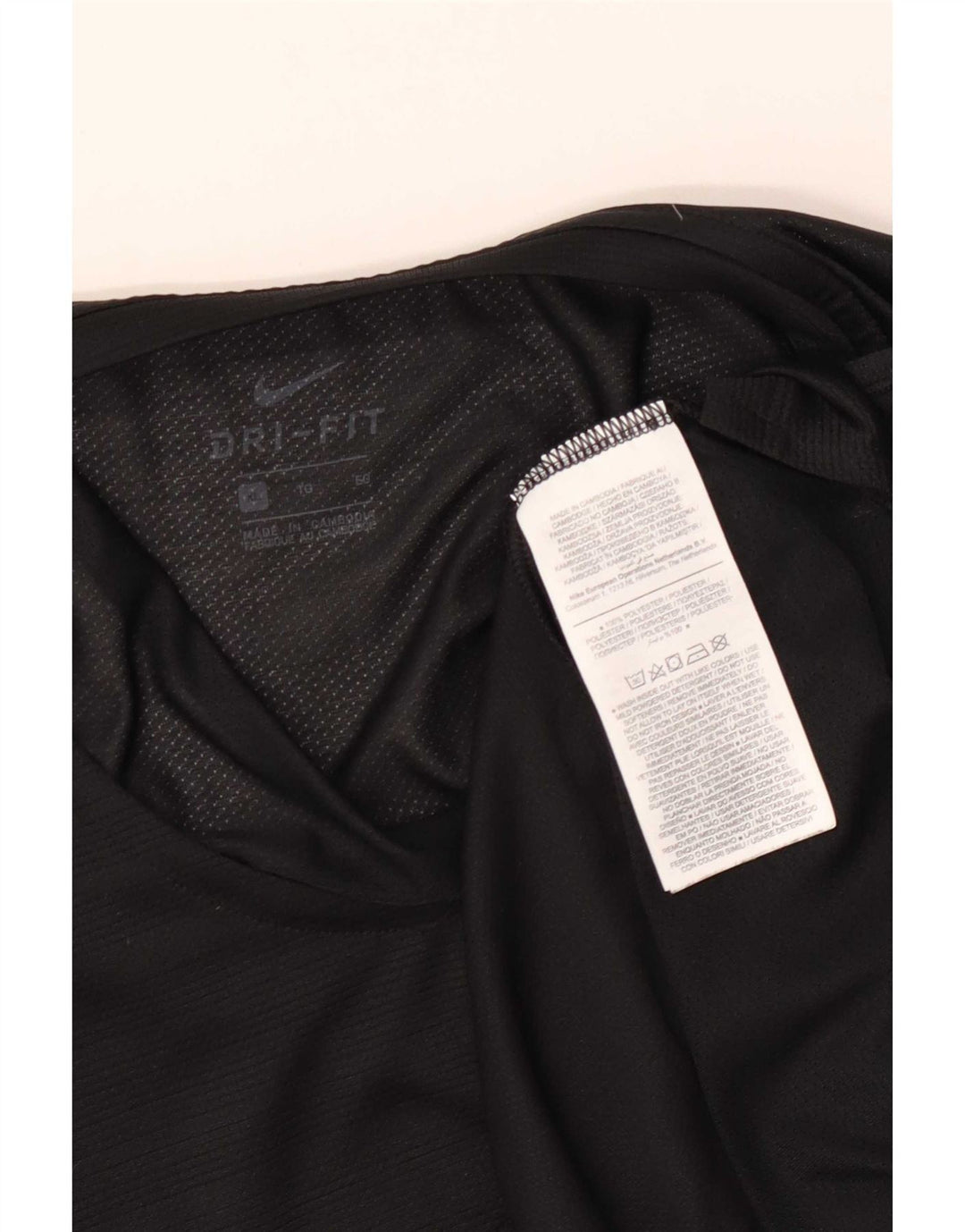 Nike Mens Dri Fit Vest Top XL Black Pinstripe Polyester