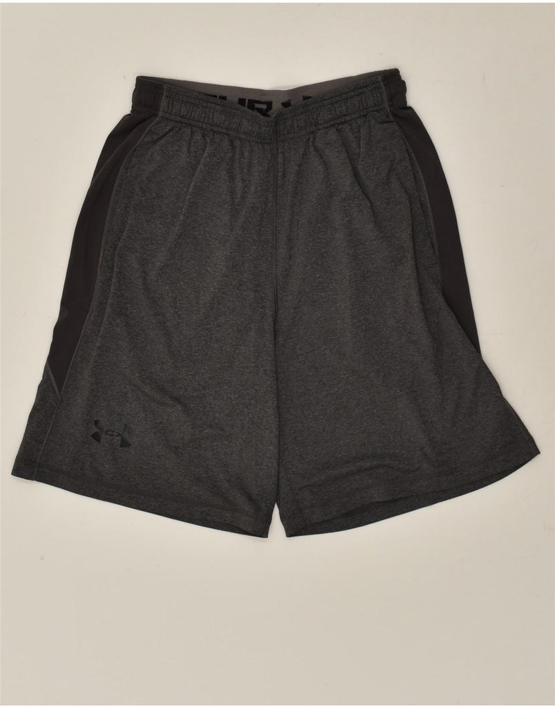 UNDER ARMOUR Mens Graphic Sport Shorts Small Grey Polyester | Vintage Under Armour | Thrift | Second-Hand Under Armour | Used Clothing | Messina Hembry 