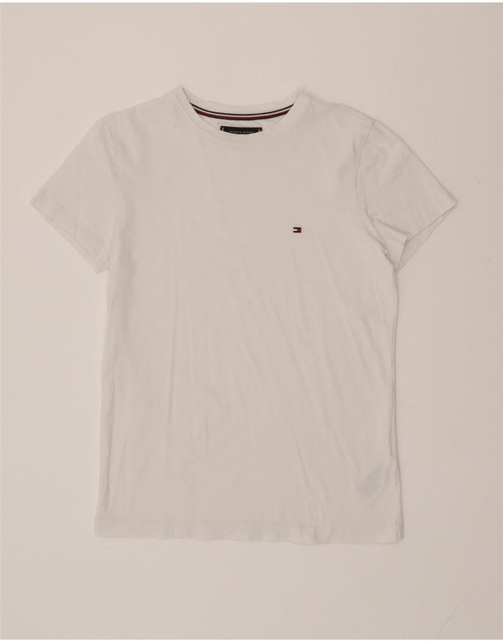 TOMMY HILFIGER Mens T-Shirt Top Small White Cotton