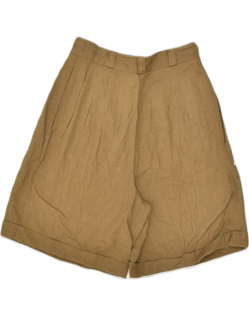 CONTE OF FLORENCE Womens High Waist Chino Shorts IT 46 Large W26 Brown | Vintage Conte of Florence | Thrift | Second-Hand Conte of Florence | Used Clothing | Messina Hembry 